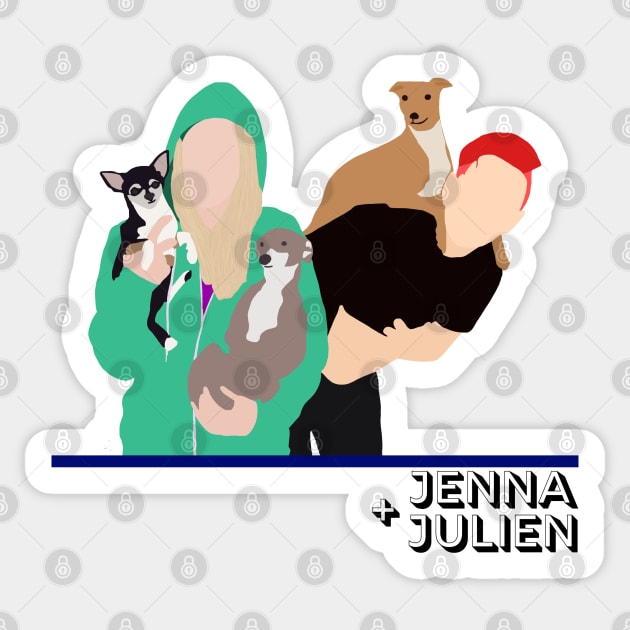 Jenna and Julien Sticker by Selinerd
